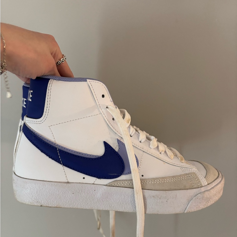 Nike Blazers Purple & White